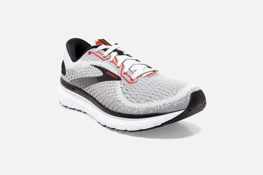 Brooks Glycerin 18 Road Loopschoenen Heren - Wit/Zwart - 683710CKM